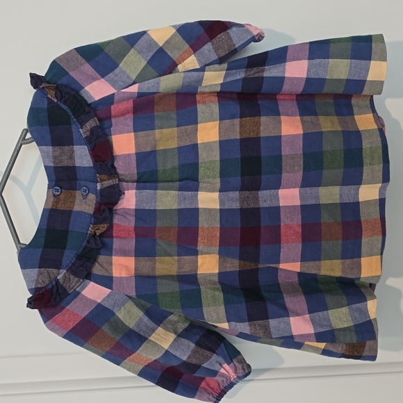 Baby Gap plaid flannel dress with matching bloomers - Picture 3 of 5